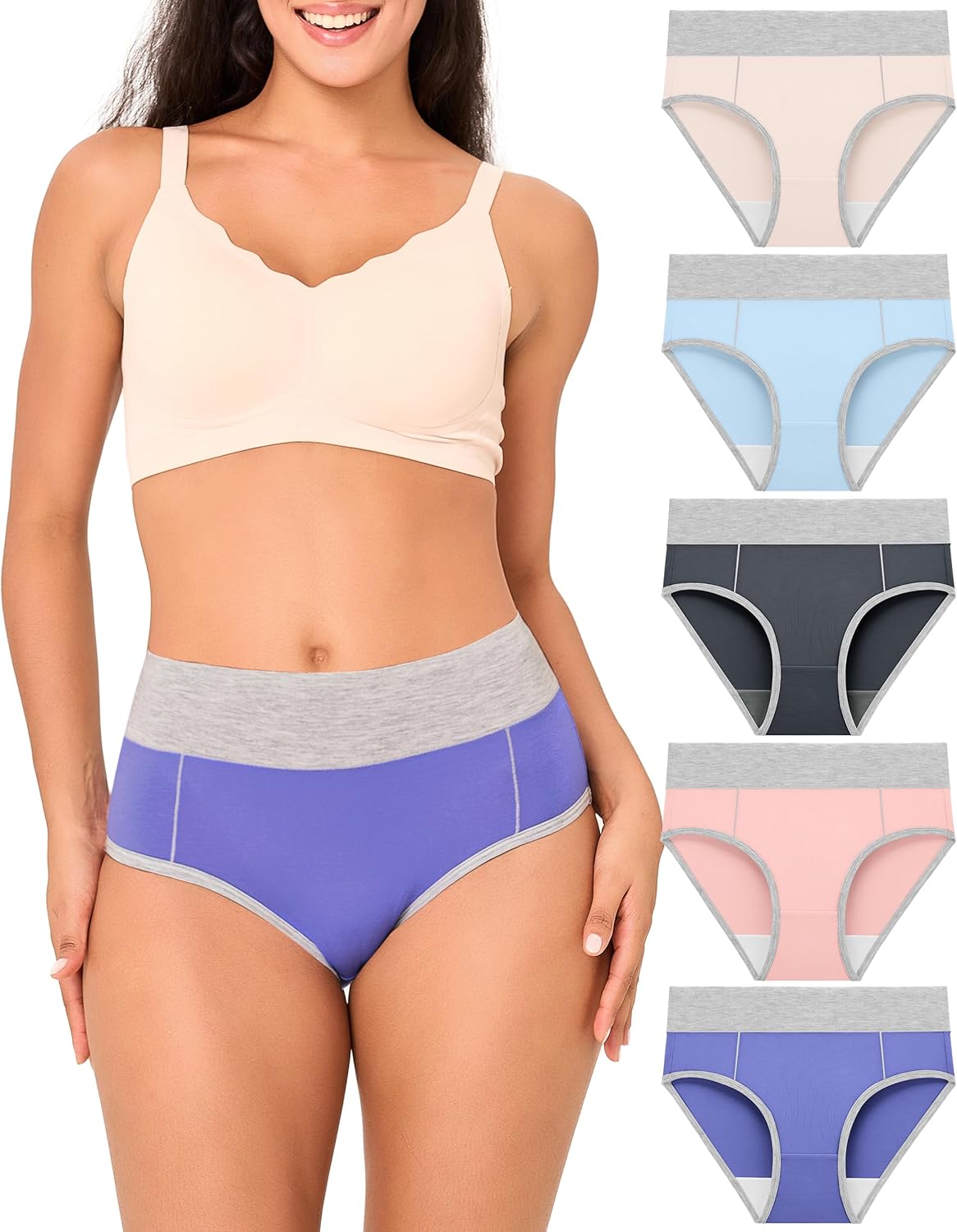Bamboo Cool Women's High Waisted Briefs for Ultimate Comfort