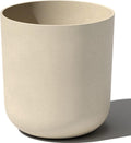 Veradek Round Lima Plastic Planter Pot 20in Sand - Durable Outdoor