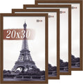 VCK 20x30 Poster Frame Set of 4 - Brown Wood Frames