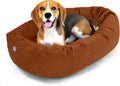 Majestic Pet 32 in Suede Shredded Memory Foam Donut Bed - Orthopedic