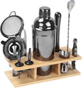 Cocktail Shaker Set Black Bartending Kit 25oz - Professional Mixology