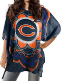 Littlearth NFL Sheer Caftan With Flower Design - Versatile Game Day as