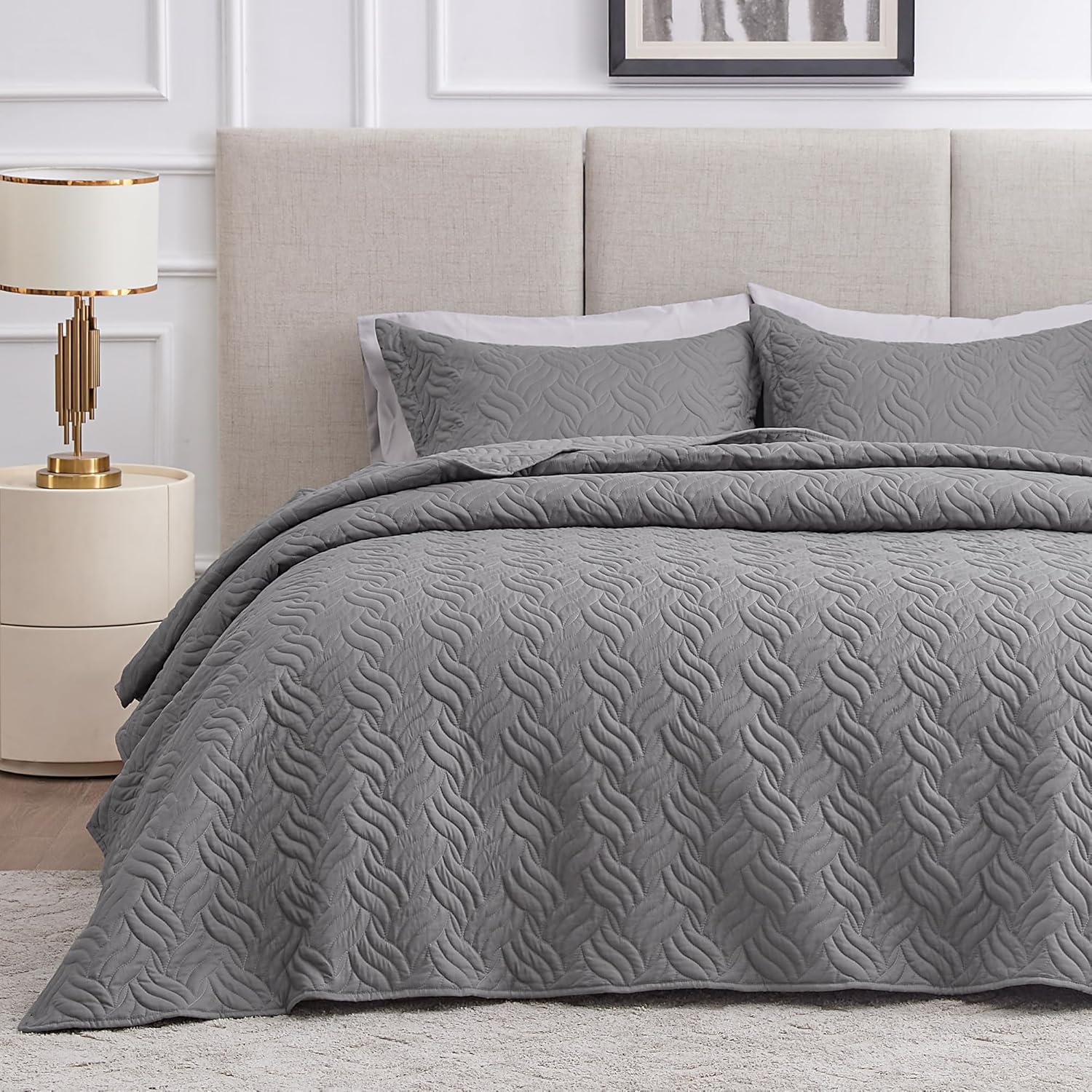 Love's Cabin Twin Quilt Bedding Set - Soft Lightweight Comforter