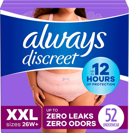 Always Discreet XXL Underwear: 100% Bladder Leak Protection