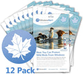WindowAlert Maple Leaf Anti-Collision Decal 12 Pack - UV-Reflective