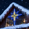 51in Christmas Star of Bethlehem LED Hanging Light - Blue & White Glow