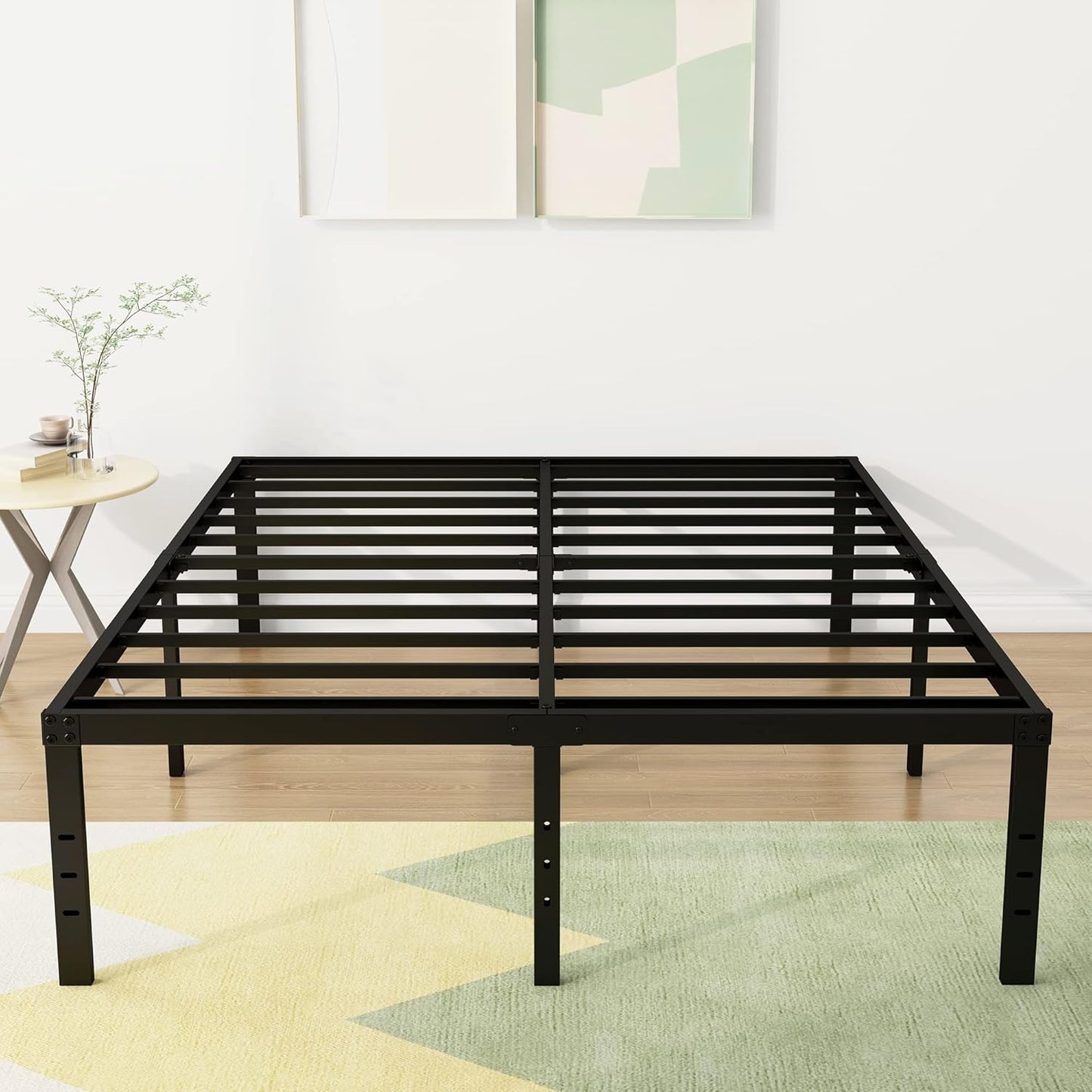18 Inch Full Size Bed Frame Heavy Duty Metal Platform for Storage