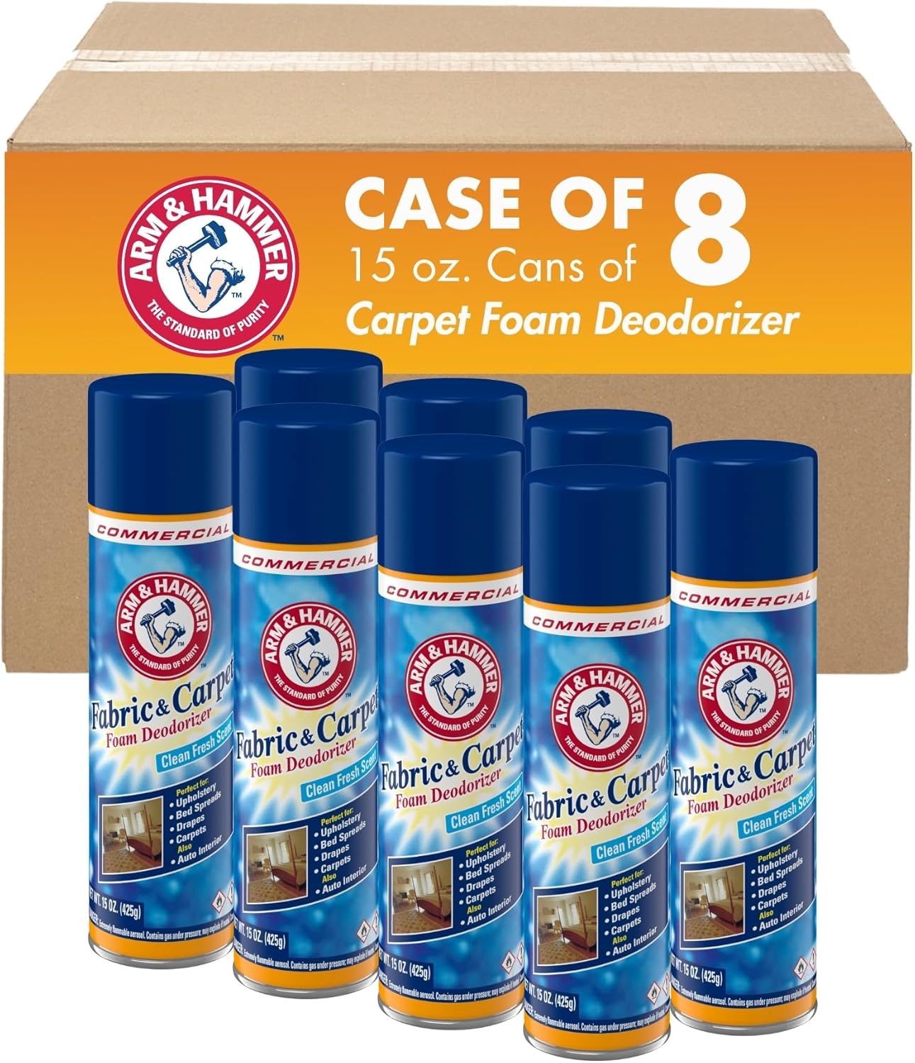 Fabric and Carpet Foam Deodorizer for Fresh Scented Spaces