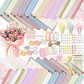 Flower Wrapping Paper Kit 512Pcs - Complete Bouquet DIY Set