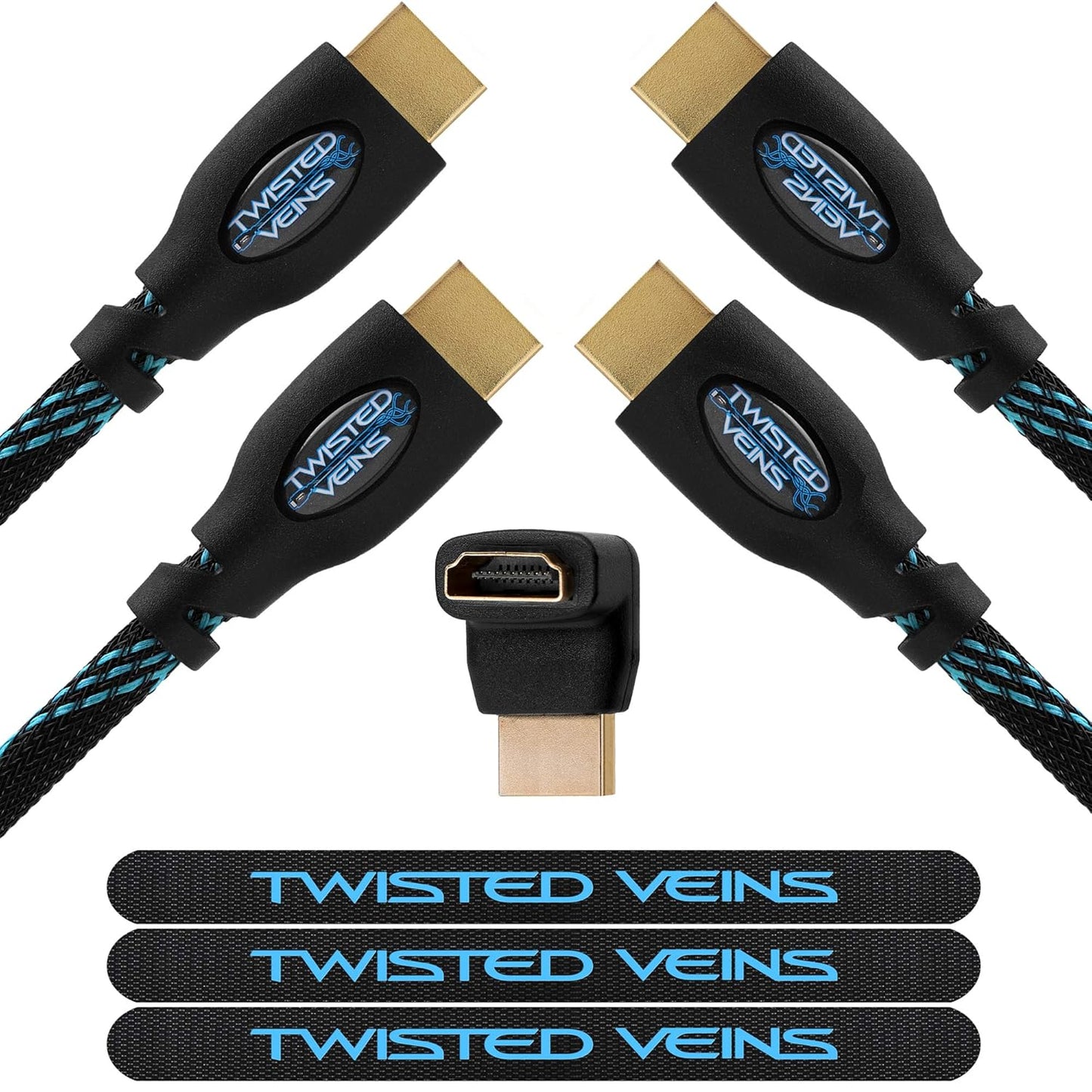Premium 25 ft HDMI Cable 2-Pack for 4K 60hz HDR Devices