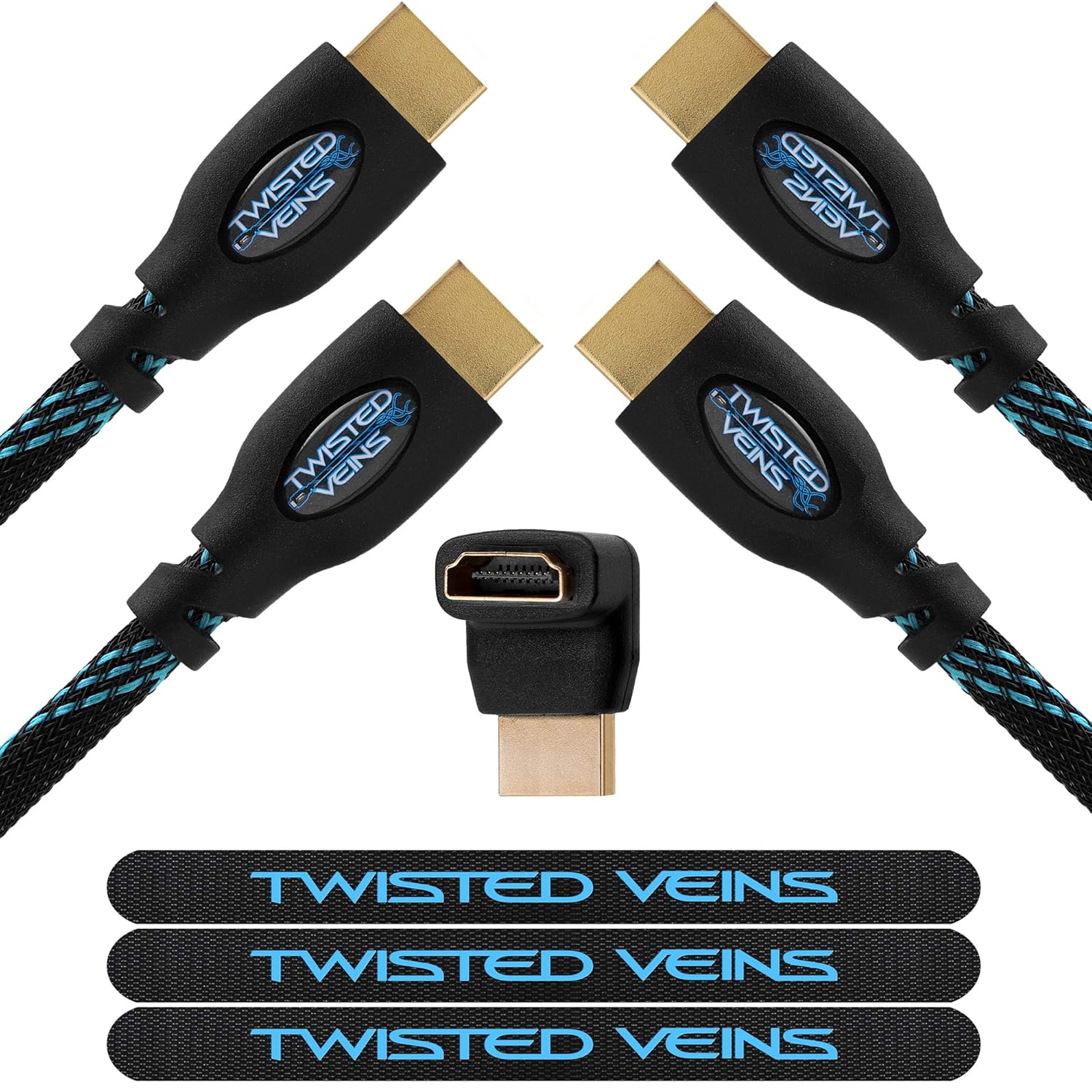Premium 25 ft HDMI Cable 2-Pack for 4K 60hz HDR Devices