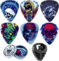 Miwayer Guitar Picks Medium 6-Pack Art Picks in Metal Box - Durable
