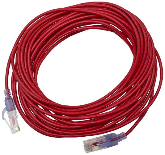 Monoprice Cat6A Ethernet Network Patch Cable - 25 Feet Red