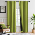 Forest Green 100% Blackout Window Curtain Panels - Full Light Block