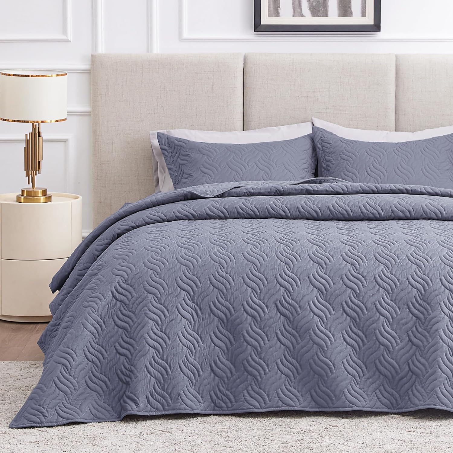Love's Cabin Twin Quilt Bedding Set - Soft Lightweight Comforter