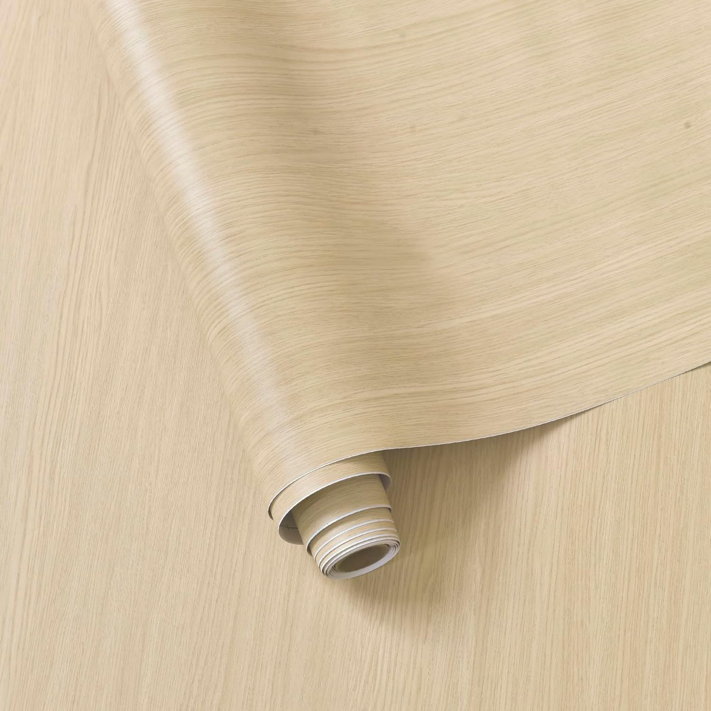 BOMENG Large White Oak Wood Wallpaper for Easy Home Makeover