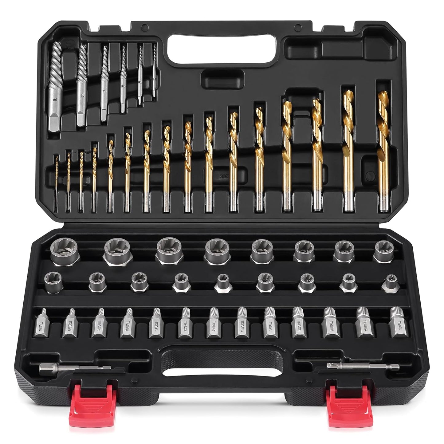Kolvoii Screw Extractor Set for Removing Broken Bolts and Screws