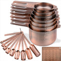 Smithcraft Measuring Cups and Spoons Set - Copper Plated Precision
