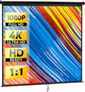 Smartxchoices 120in HD Manual Projector Screen 1:1 - Pull Down Home