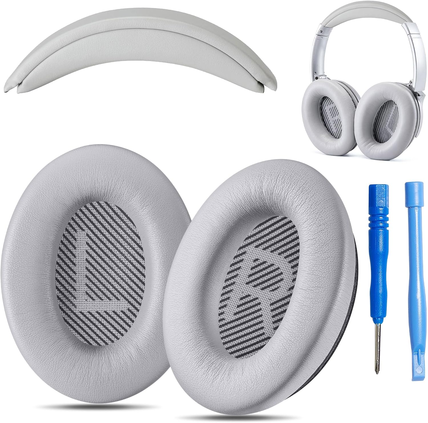Premium Replacement Ear Pad and Headband Kit for QC Headphones