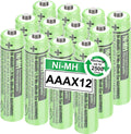 Ni-MH AAA Rechargeable Batteries 12Pack 1.2V 400mAh - Replacement