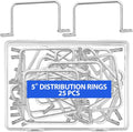 25 Pcs Aluminum D Ring Cable Distribution Rings - Bulk Cable