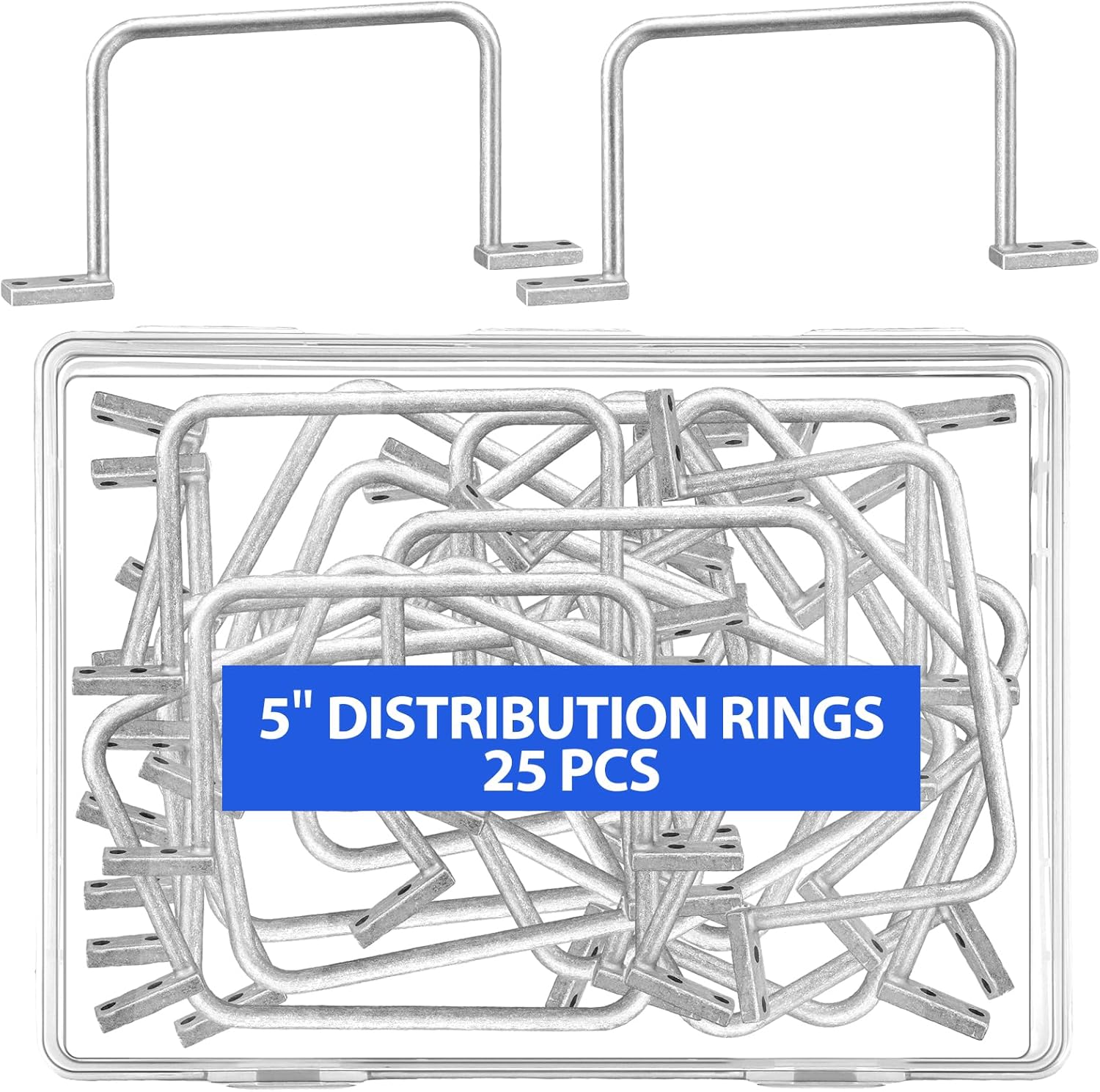 25 Pcs Aluminum D Rings for Effective Cable Management Solutions