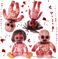 Halloween Creepy Hanging Dolls 4 Pack - Bloody Zombie Props