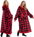 Wearable Blanket Hoodie Oversized Sherpa Fleece - Cozy Gift For All