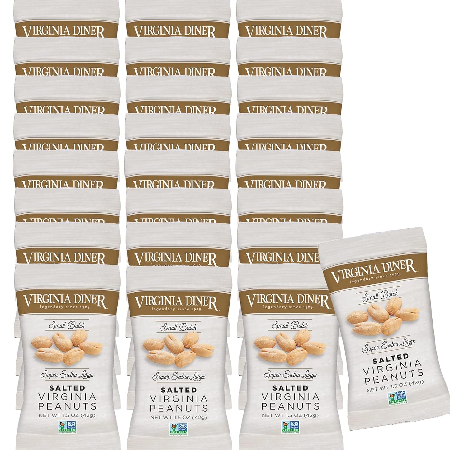 Virginia Diner XL Blister Roasted Gourmet Peanuts for Snacking