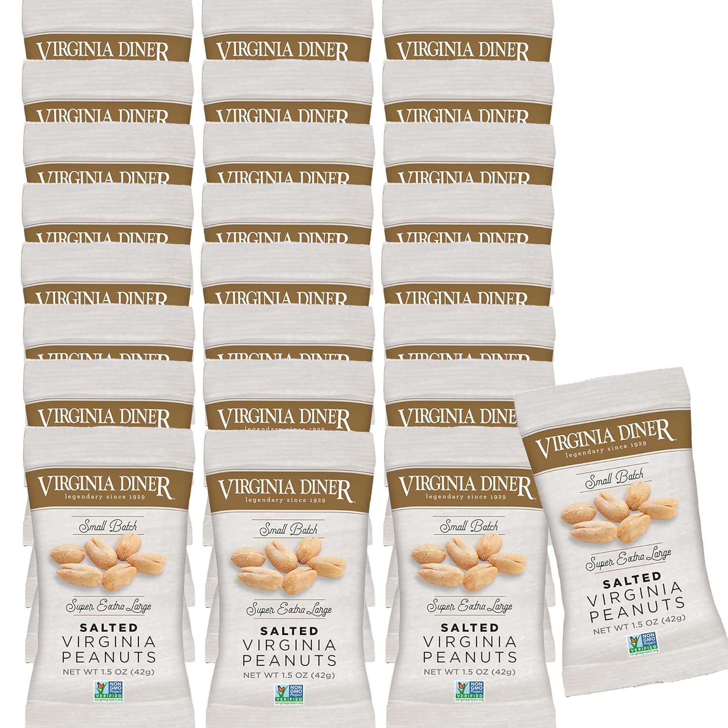 Virginia Diner XL Blister Roasted Gourmet Peanuts for Snacking