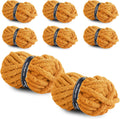 Jumbo Chunky Chenille Yarn - 8-Pack Bulky Yarn for Blankets & Cushions