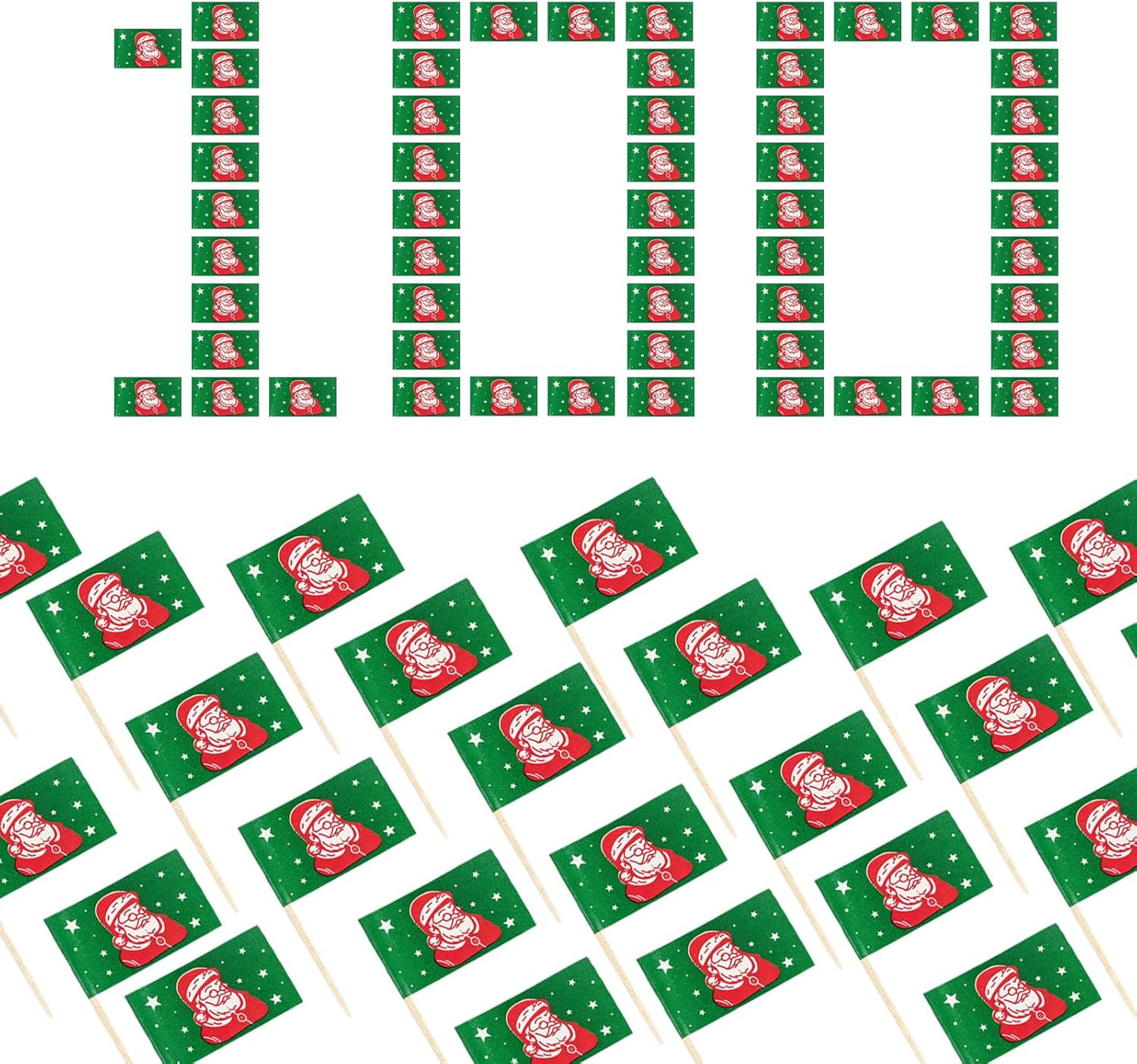 100 Christmas Cocktail Picks - Festive Party Decor