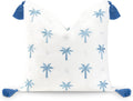 Hofdeco Premium Coastal Hampton Pillow Cover 20in x 20in - Water
