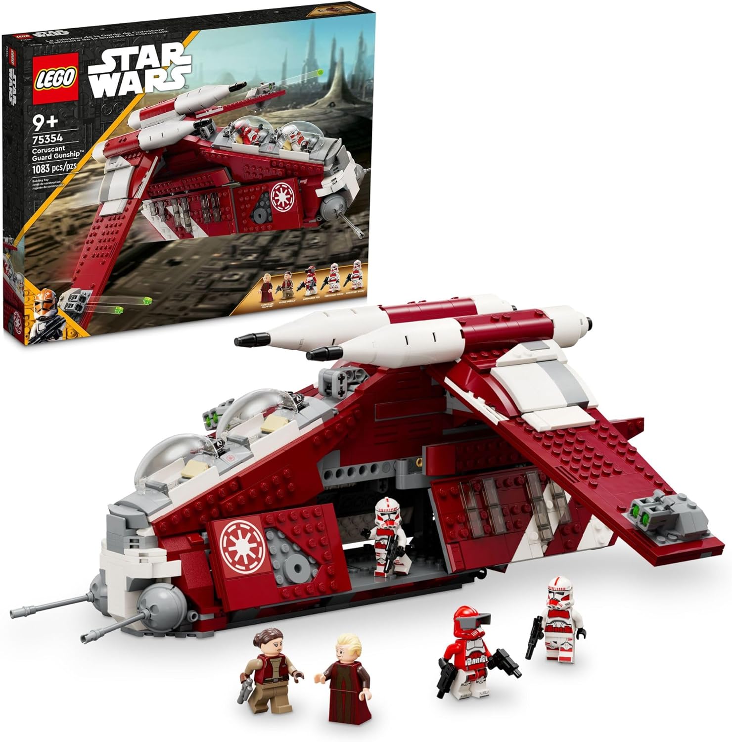 LEGO Star Wars The Clone Wars Coruscant Guard Gunship 75354