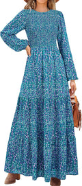 PRETTYGARDEN Women's Fall Dresses 2025 Floral Maxi Dress