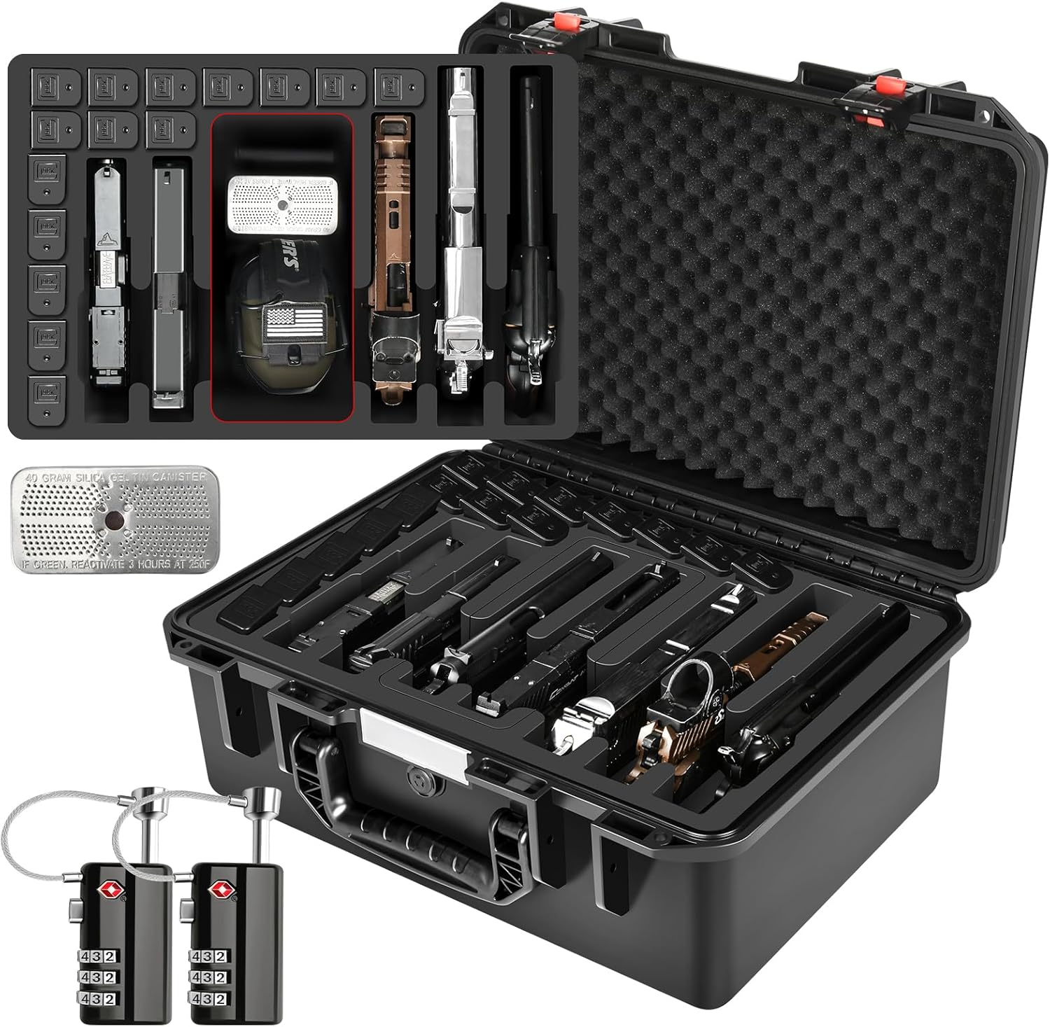 Hard Gun Case for Handgun & Pistol: TSA Approved Storage Solution