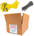 Yellow Marking Whiskers With Stakes - Durable 100 Pack