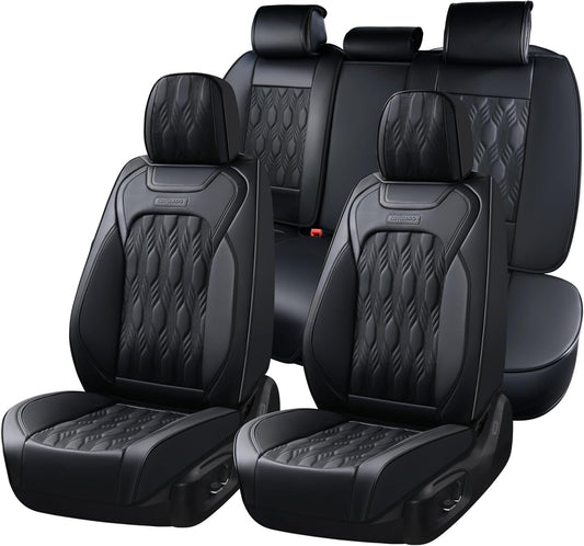 Coverado Car Seat Cover Set - Premium Nappa Leather Luxury