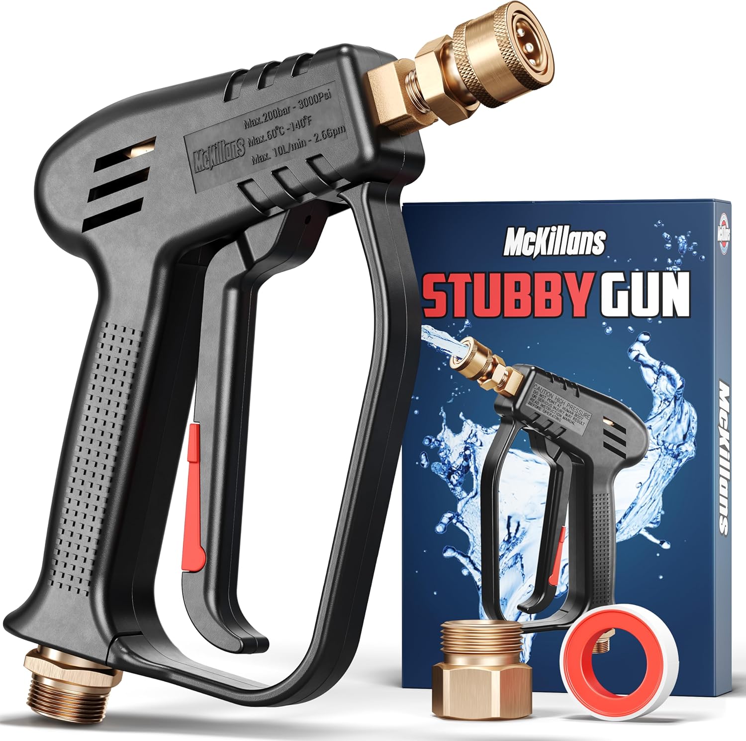 McKillans Short Pressure Washer Gun - Upgrade Your Cleaning Power