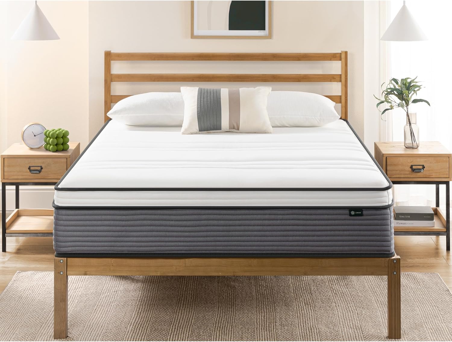 ZINUS 12 Inch True Support Hybrid Mattress for Blissful Sleep