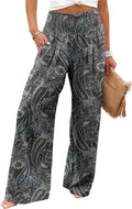 Angerella Womens Elastic High Waisted Palazzo Pants - Lightweight pair