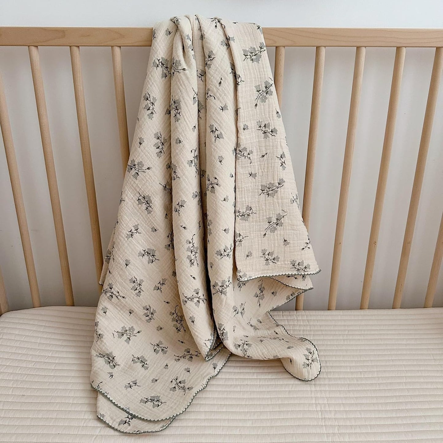 BuLuTu Large Muslin Toddler Blanket for All Seasons Comfort