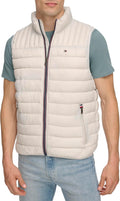 Tommy Hilfiger Men's Lightweight Packable Puffer Vest Jacket - Warm be