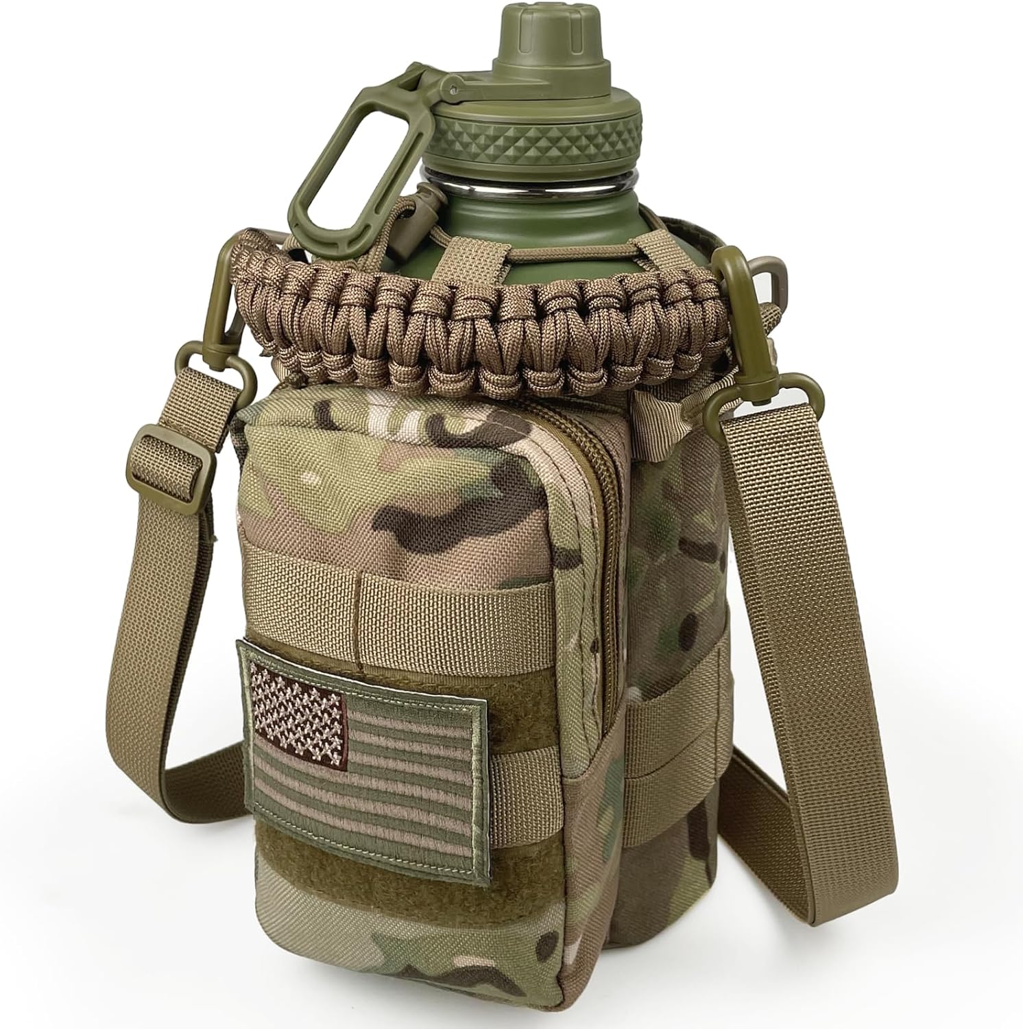 Half Gallon Insulated Water Bottle with Sleeve for Outdoor Use