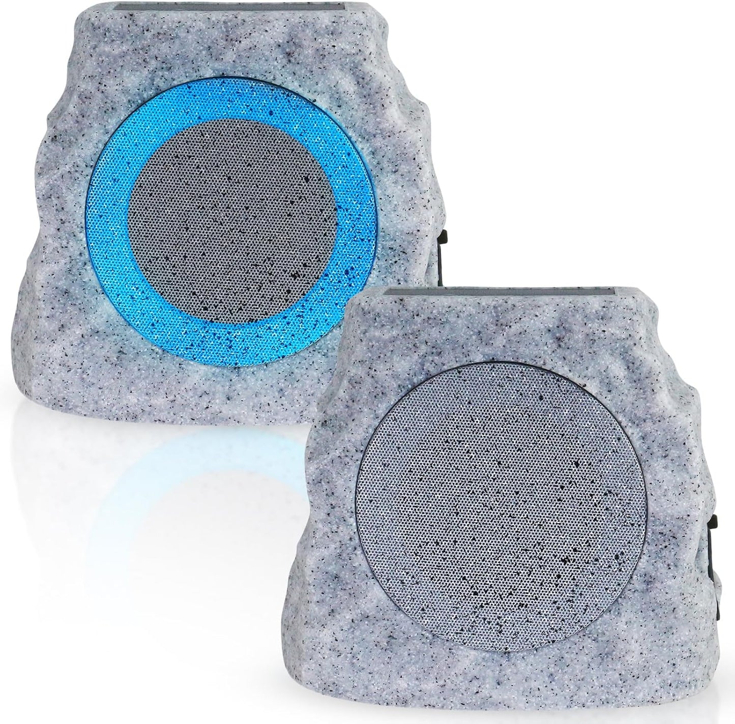 Solar Rock Speakers Outdoor Water-Resistant for Garden BBQ Deck