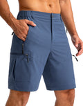 Pudolla Men's Hiking Cargo Shorts 9 in Lightweight Outdoor Travel