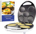 Electric Arepa Maker and Mini Pancake Maker - Makes 5 Arepas in 6