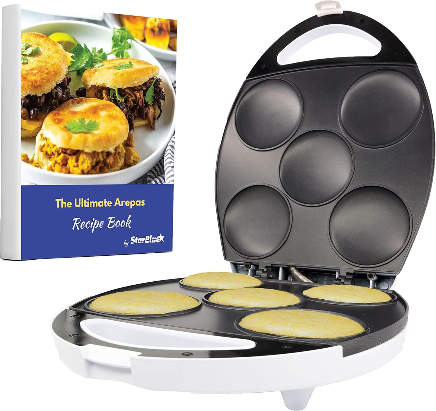Electric Arepa Maker for Quick and Easy Arepas in 6 Minutes