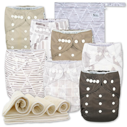 Reusable Cloth Diapers Set - Stay Dry & Eco-Friendly!
